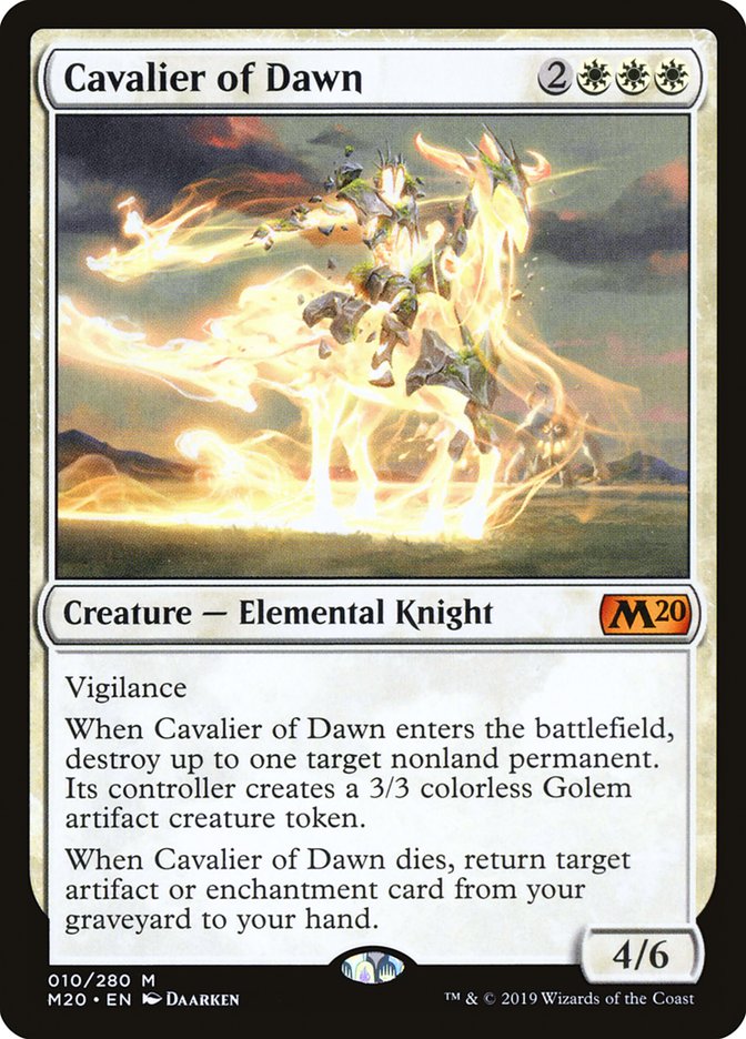 Cavalier of Dawn [Core Set 2020] | Card Merchant Takapuna