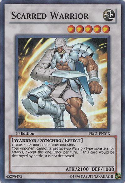 Scarred Warrior [PRC1-EN013] Super Rare | Card Merchant Takapuna