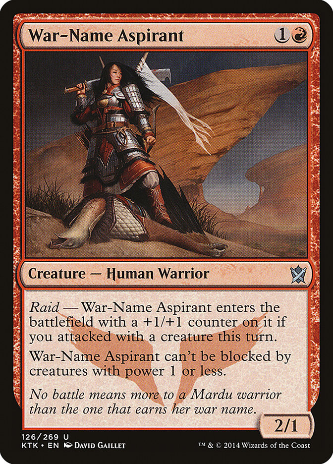 War-Name Aspirant [Khans of Tarkir] | Card Merchant Takapuna