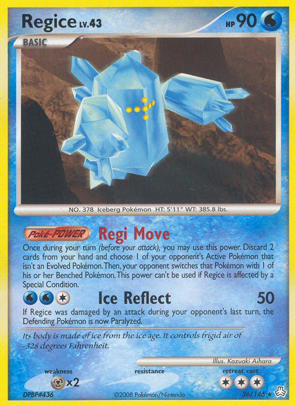 Regice (36/146) [Diamond & Pearl: Legends Awakened] | Card Merchant Takapuna