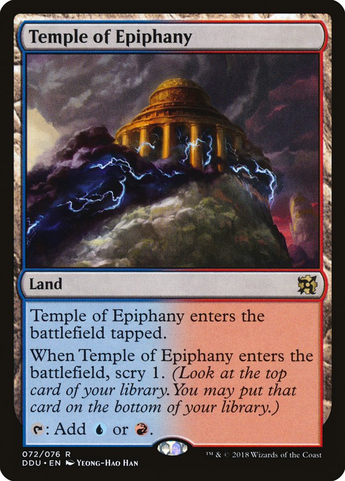 Temple of Epiphany [Duel Decks: Elves vs. Inventors] | Card Merchant Takapuna