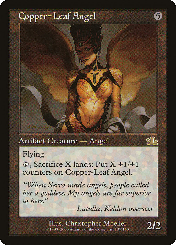 Copper-Leaf Angel [Prophecy] | Card Merchant Takapuna