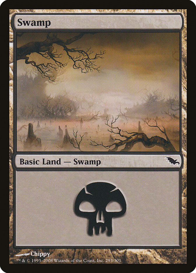 Swamp (293) [Shadowmoor] | Card Merchant Takapuna