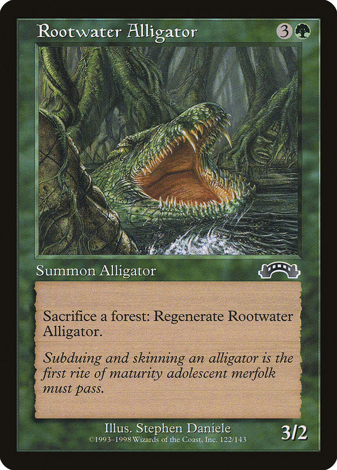 Rootwater Alligator [Exodus] | Card Merchant Takapuna