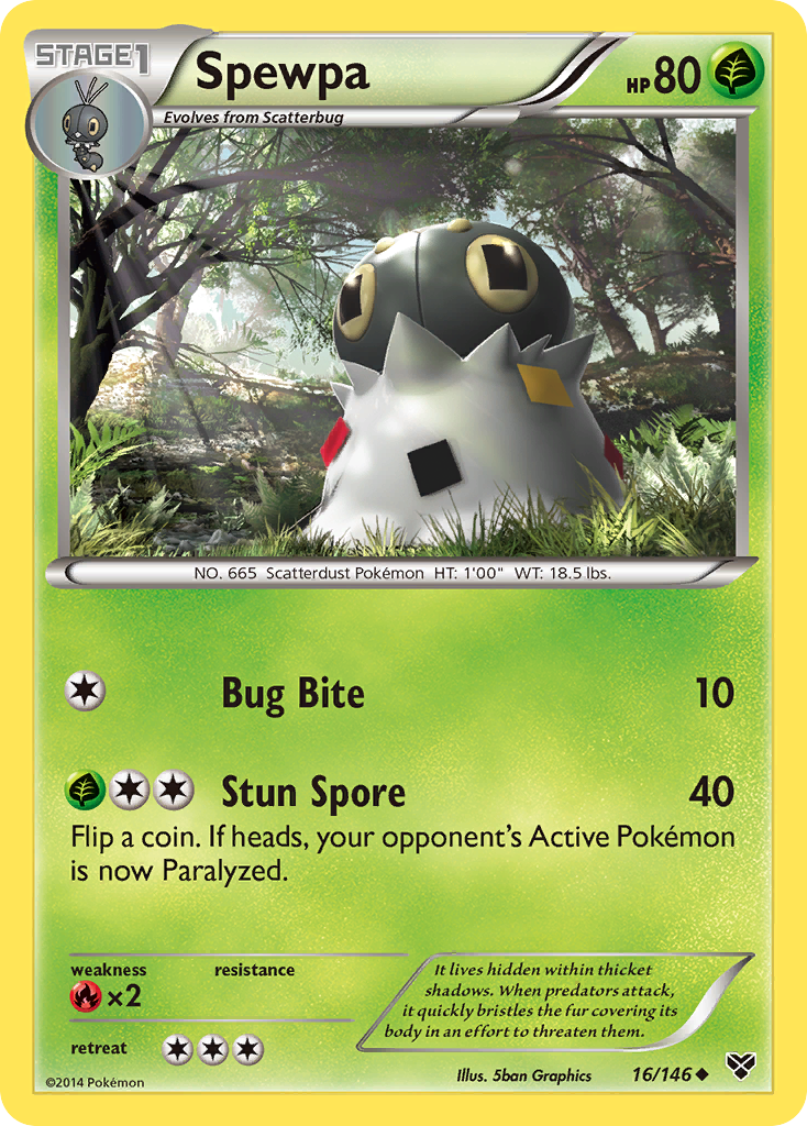 Spewpa (16/146) [XY: Base Set] | Card Merchant Takapuna