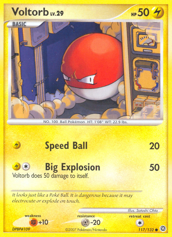 Voltorb (117/132) [Diamond & Pearl: Secret Wonders] | Card Merchant Takapuna