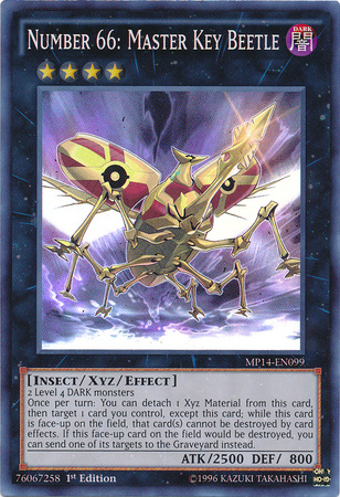 Number 66: Master Key Beetle [MP14-EN099] Super Rare | Card Merchant Takapuna