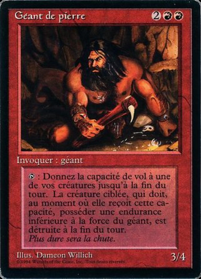 Stone Giant [Foreign Black Border] | Card Merchant Takapuna