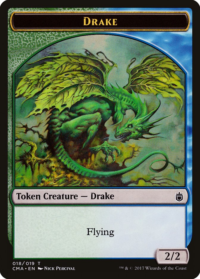 Drake Token [Commander Anthology Tokens] | Card Merchant Takapuna