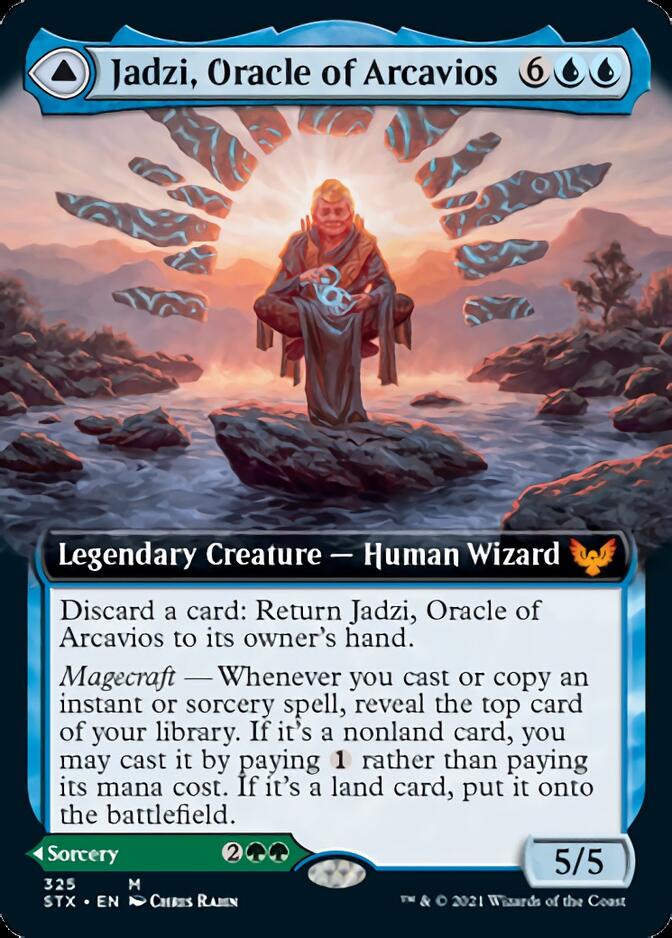 Jadzi, Oracle of Arcavios // Journey to the Oracle (Extended Art) [Strixhaven: School of Mages] | Card Merchant Takapuna