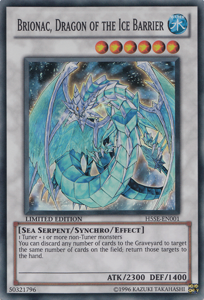 Brionac, Dragon of the Ice Barrier [H5SE-EN001] Super Rare | Card Merchant Takapuna