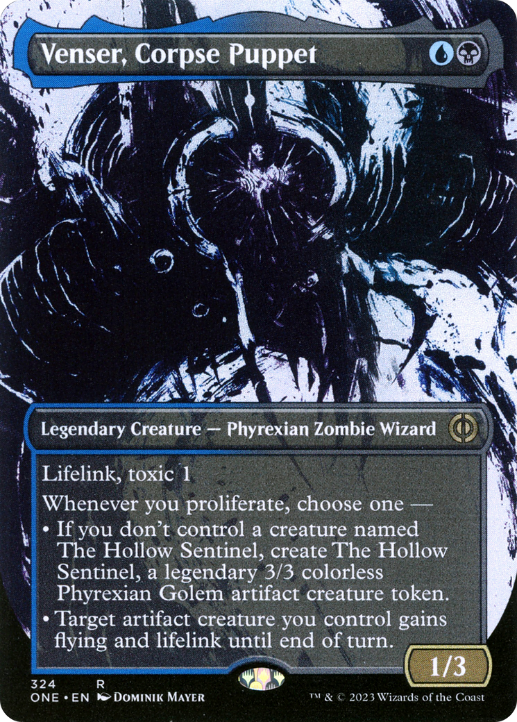 Venser, Corpse Puppet (Borderless Ichor) [Phyrexia: All Will Be One] | Card Merchant Takapuna