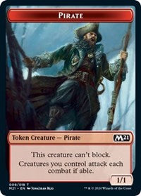 Pirate // Treasure Double-Sided Token [Core Set 2021 Tokens] | Card Merchant Takapuna