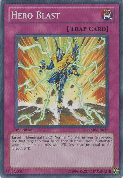 Hero Blast [RYMP-EN032] Super Rare | Card Merchant Takapuna