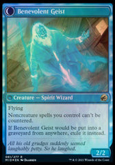 Malevolent Hermit // Benevolent Geist [Innistrad: Midnight Hunt Prerelease Promos] | Card Merchant Takapuna