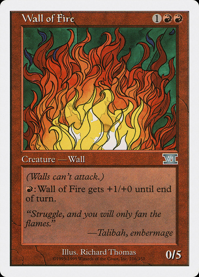 Wall of Fire [Classic Sixth Edition] | Card Merchant Takapuna