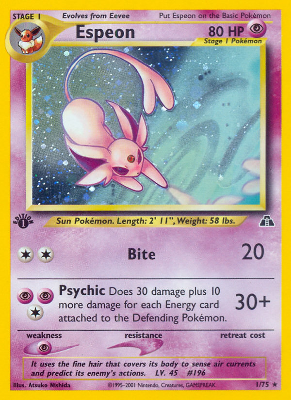 Espeon (1/75) [Neo Discovery 1st Edition] | Card Merchant Takapuna