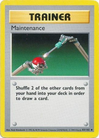 Maintenance (83/102) [Base Set Shadowless Unlimited] | Card Merchant Takapuna