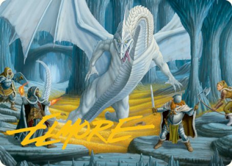 Cave of the Frost Dragon Art Card (Gold-Stamped Signature) [Dungeons & Dragons: Adventures in the Forgotten Realms Art Series] | Card Merchant Takapuna