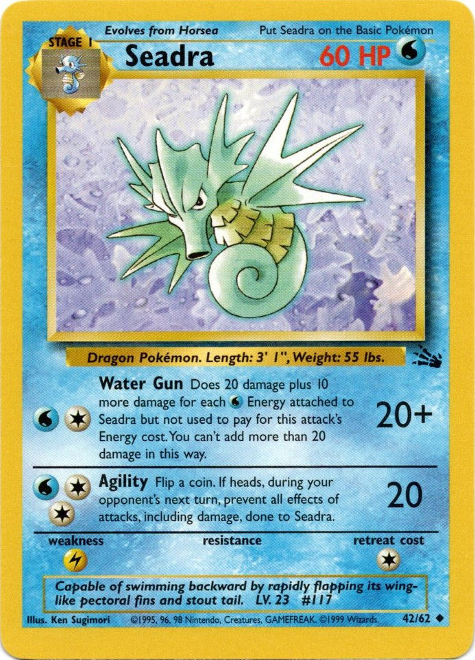 Seadra (42/62) [Fossil Unlimited] | Card Merchant Takapuna