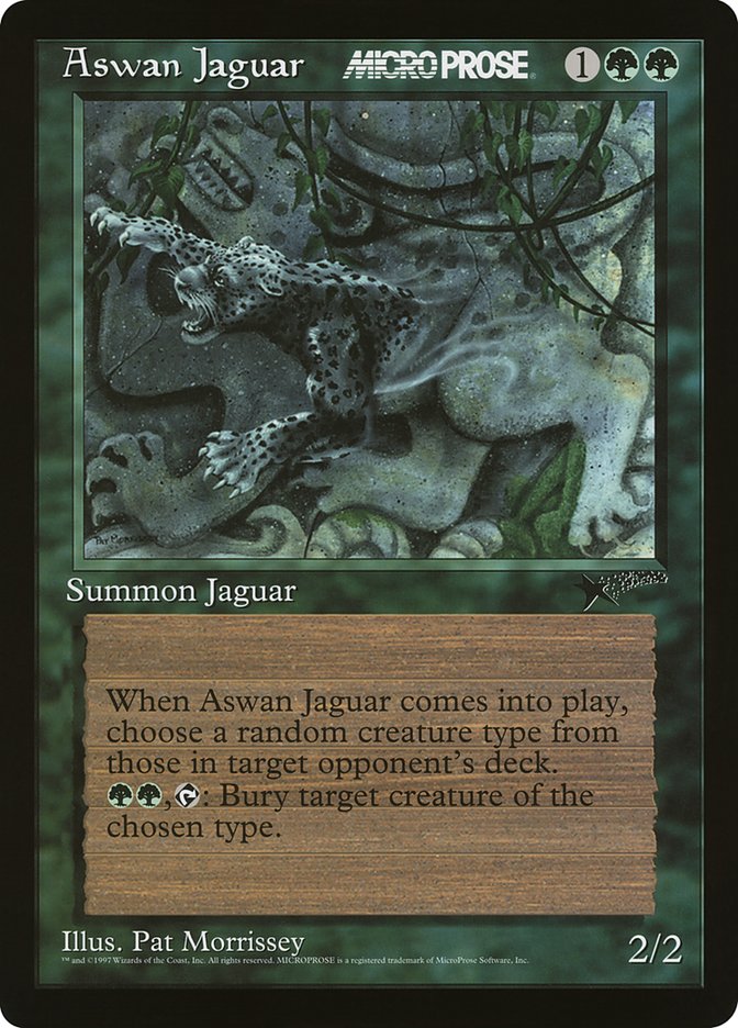 Aswan Jaguar [MicroProse Promos] | Card Merchant Takapuna