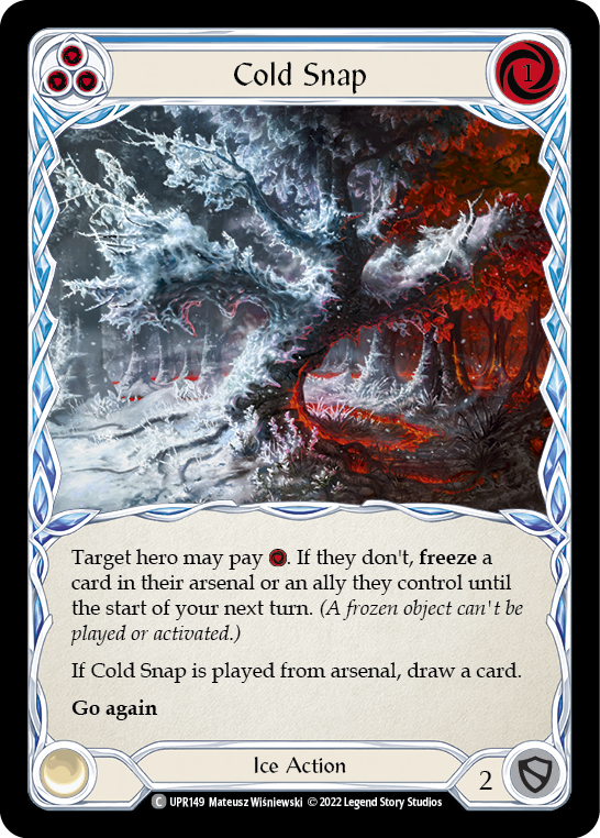 Cold Snap (Blue) [UPR149] (Uprising)  Rainbow Foil | Card Merchant Takapuna