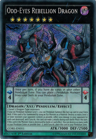 Odd-Eyes Rebellion Dragon [CORE-EN051] Secret Rare | Card Merchant Takapuna