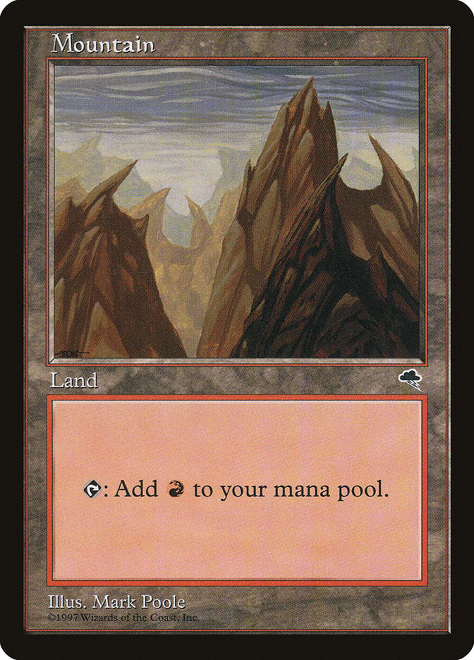 Mountain (No Arch / Peaks Pointing Left and Right) [Tempest] | Card Merchant Takapuna