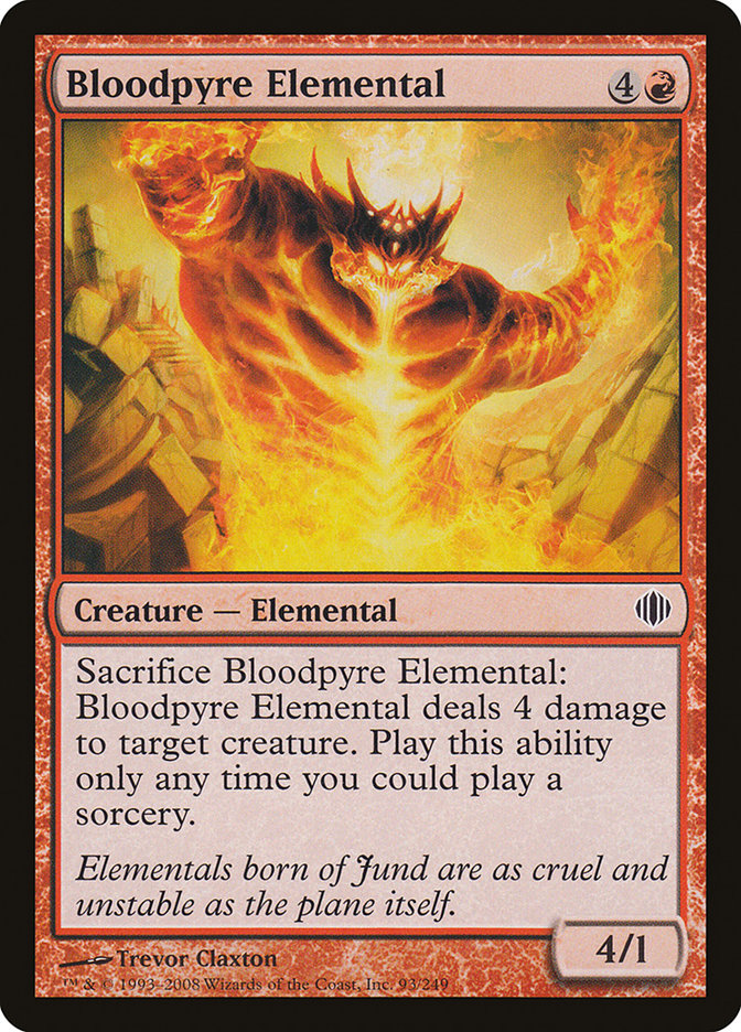 Bloodpyre Elemental [Shards of Alara] | Card Merchant Takapuna