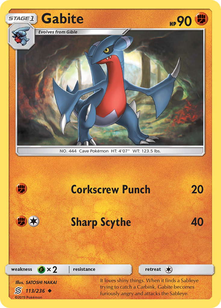 Gabite (113/236) [Sun & Moon: Unified Minds] | Card Merchant Takapuna