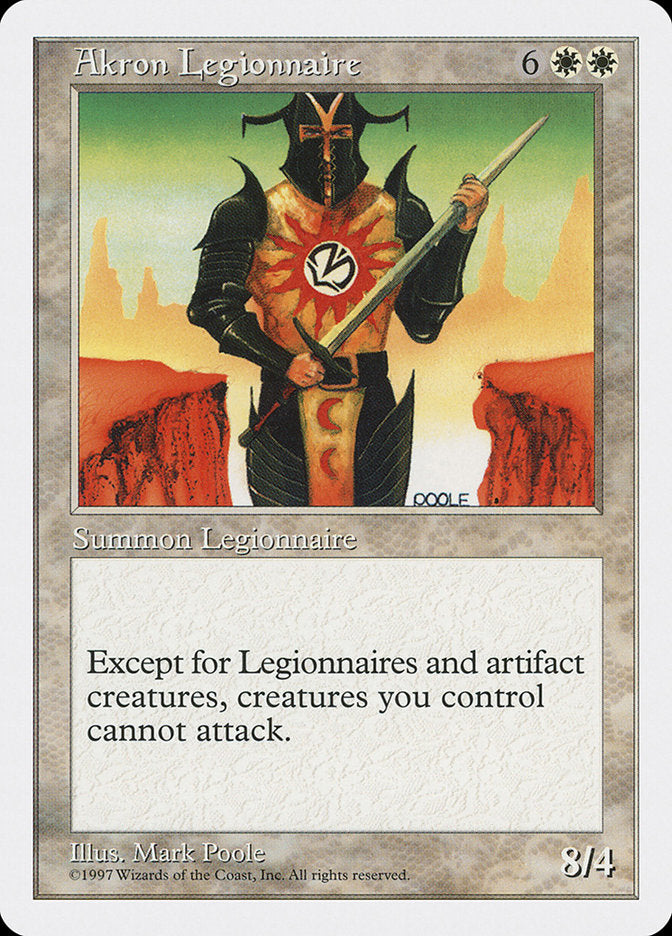 Akron Legionnaire [Fifth Edition] | Card Merchant Takapuna