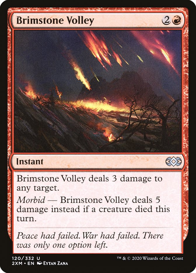 Brimstone Volley [Double Masters] | Card Merchant Takapuna