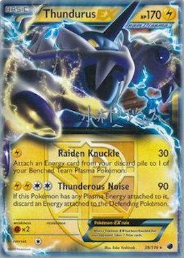 Thundurus EX (38/116) (Plasma Power - Haruto Kobayashi) [World Championships 2014] | Card Merchant Takapuna