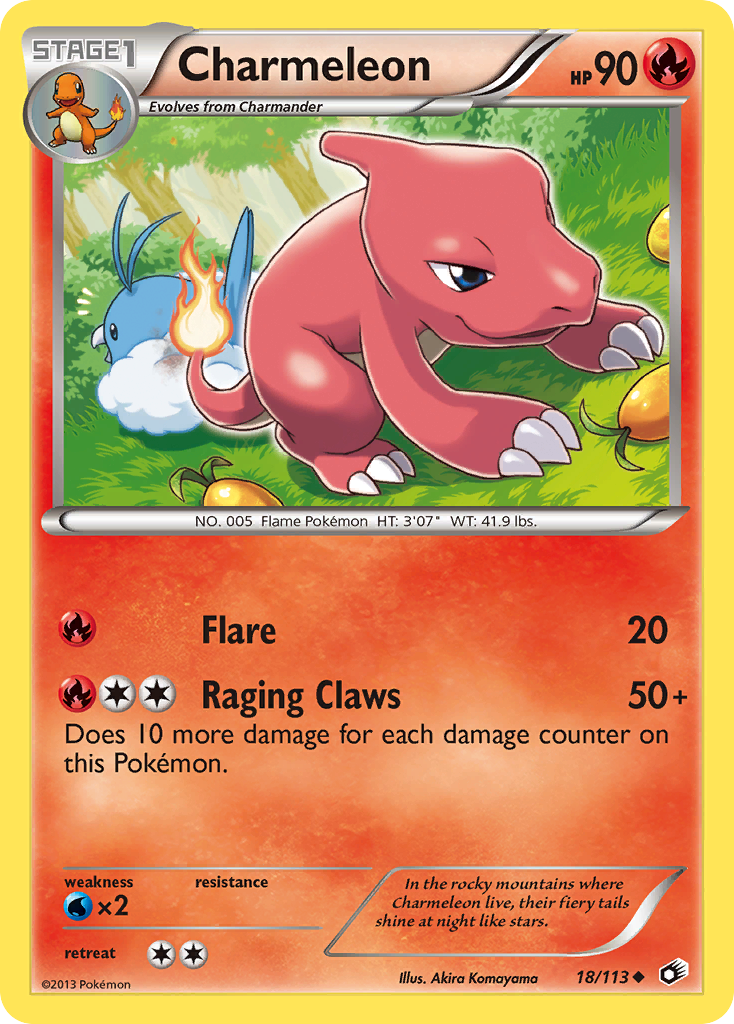 Charmeleon (18/113) [Black & White: Legendary Treasures] | Card Merchant Takapuna