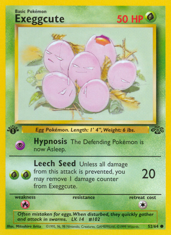 Exeggcute (52/64) [Jungle 1st Edition] | Card Merchant Takapuna