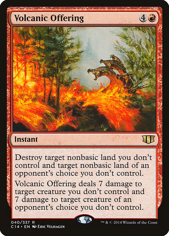 Volcanic Offering [Commander 2014] | Card Merchant Takapuna