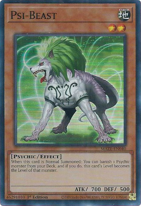 Psi-Beast [MAZE-EN040] Super Rare | Card Merchant Takapuna