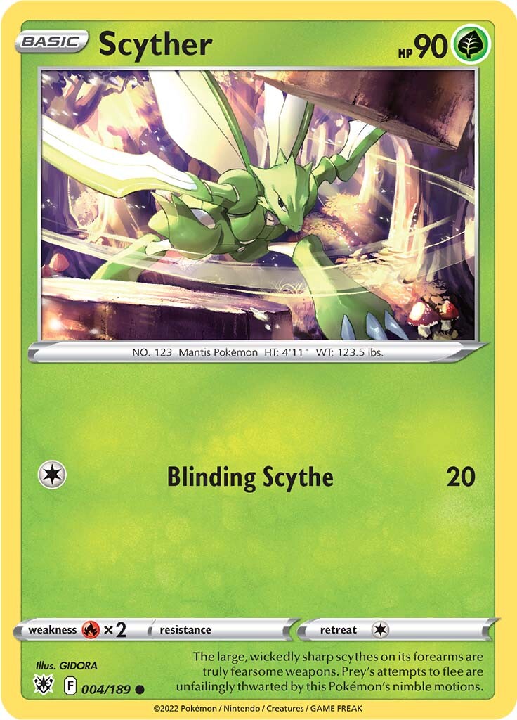 Scyther (004/189) [Sword & Shield: Astral Radiance] | Card Merchant Takapuna