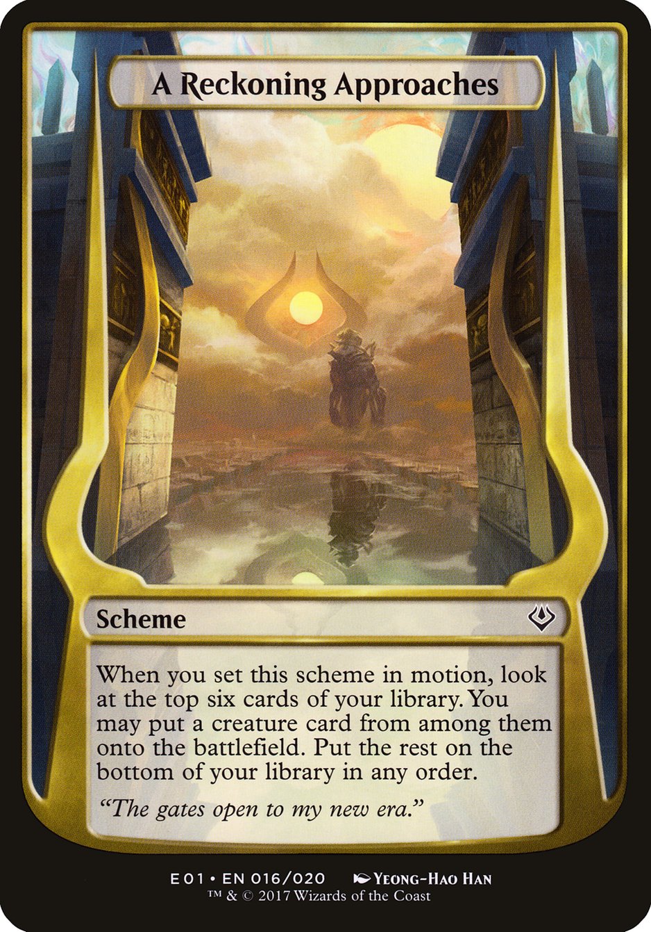 A Reckoning Approaches (Schemes) [Archenemy: Nicol Bolas Schemes] | Card Merchant Takapuna