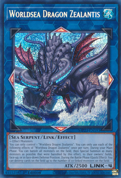 Worldsea Dragon Zealantis [MP23-EN193] Prismatic Secret Rare | Card Merchant Takapuna