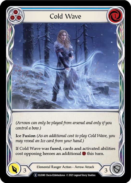 Cold Wave (Blue) [U-ELE040] (Tales of Aria Unlimited)  Unlimited Normal | Card Merchant Takapuna