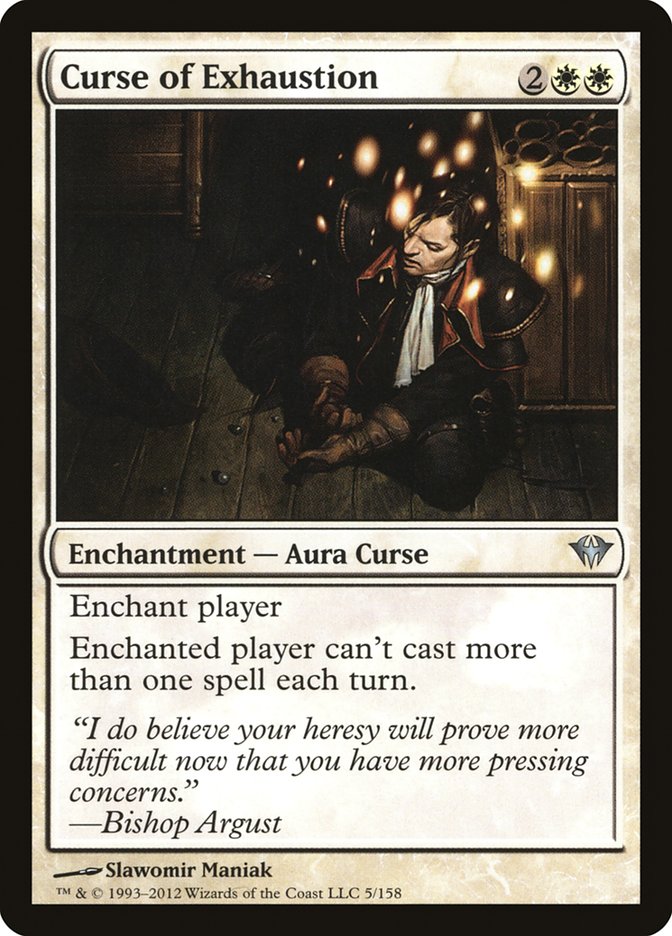 Curse of Exhaustion [Dark Ascension] | Card Merchant Takapuna