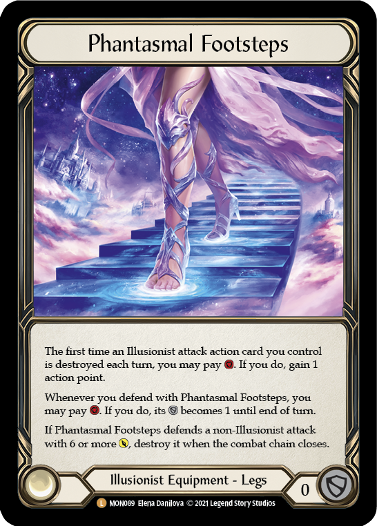 Phantasmal Footsteps [MON089-CF] (Monarch)  1st Edition Cold Foil | Card Merchant Takapuna