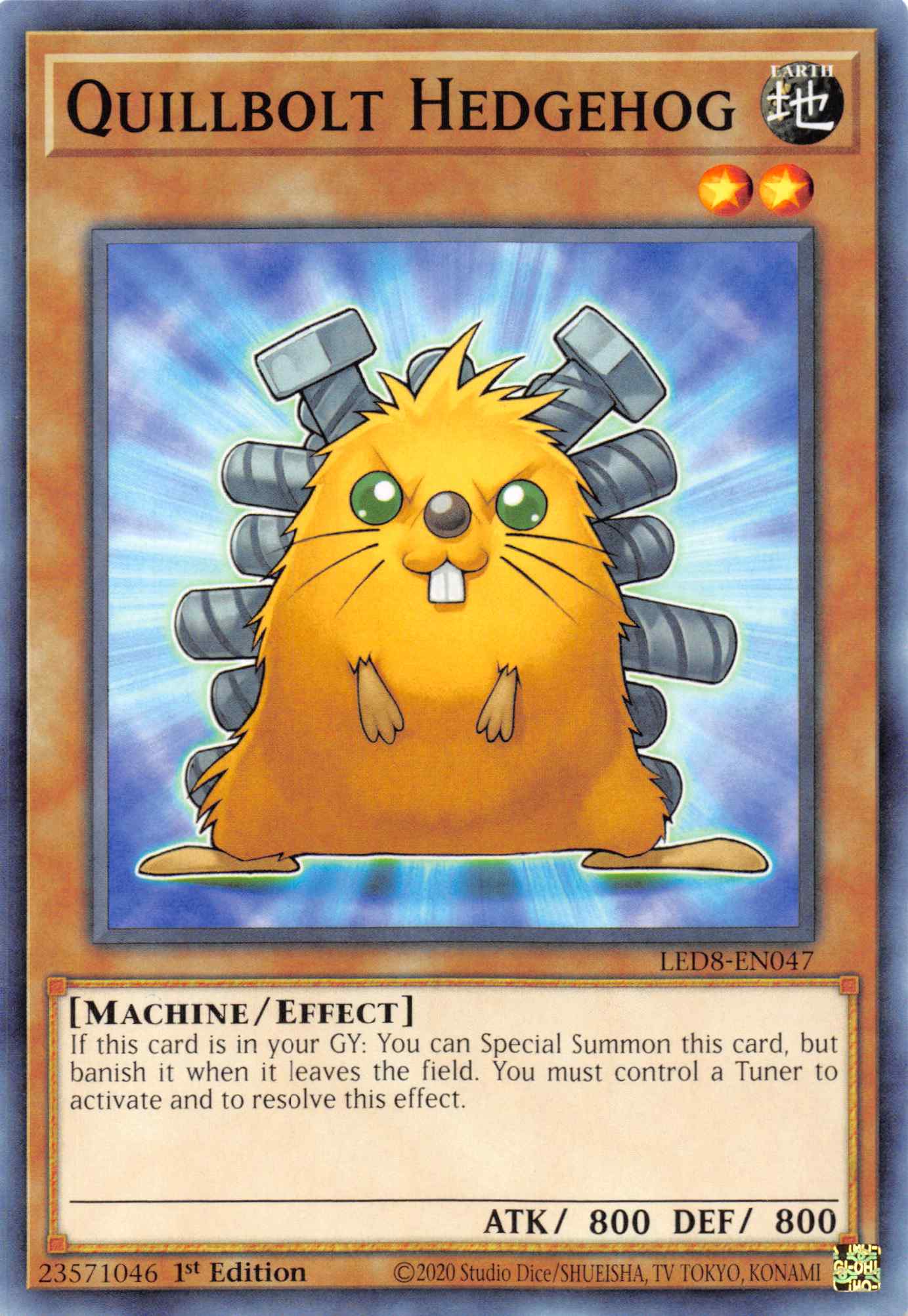 Quillbolt Hedgehog [LED8-EN047] Common | Card Merchant Takapuna