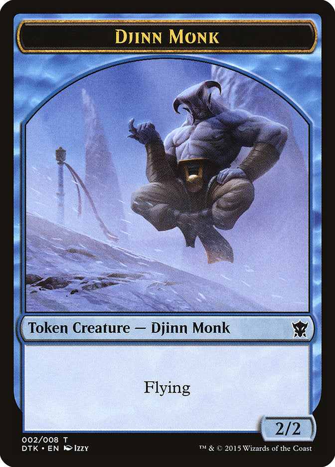 Djinn Monk Token [Dragons of Tarkir Tokens] | Card Merchant Takapuna