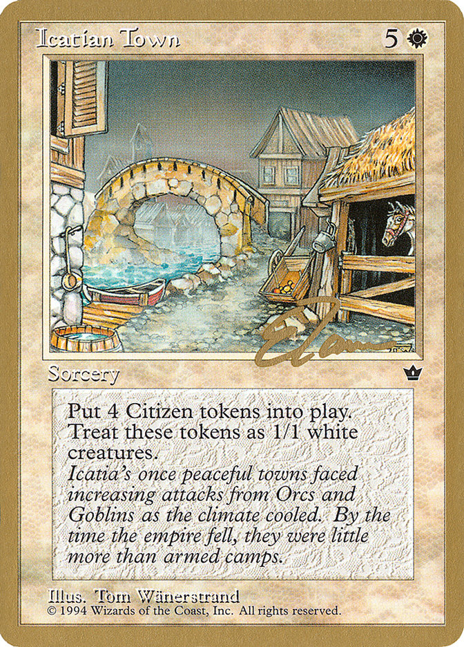 Icatian Town (Eric Tam) [Pro Tour Collector Set] | Card Merchant Takapuna