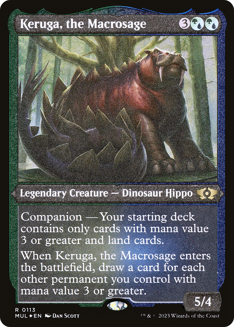 Keruga, the Macrosage (Foil Etched) [Multiverse Legends] | Card Merchant Takapuna