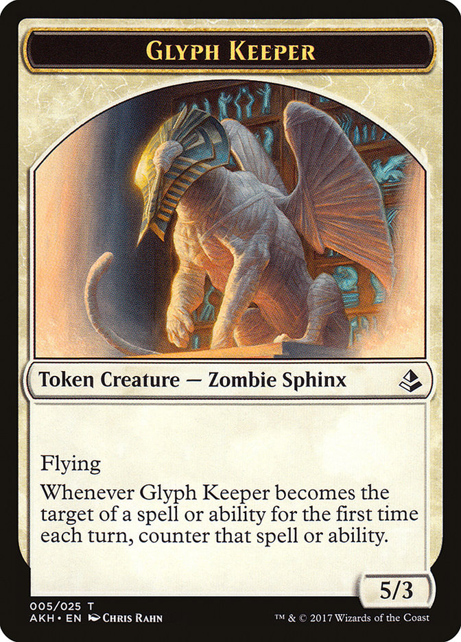 Glyph Keeper Token [Amonkhet Tokens] | Card Merchant Takapuna