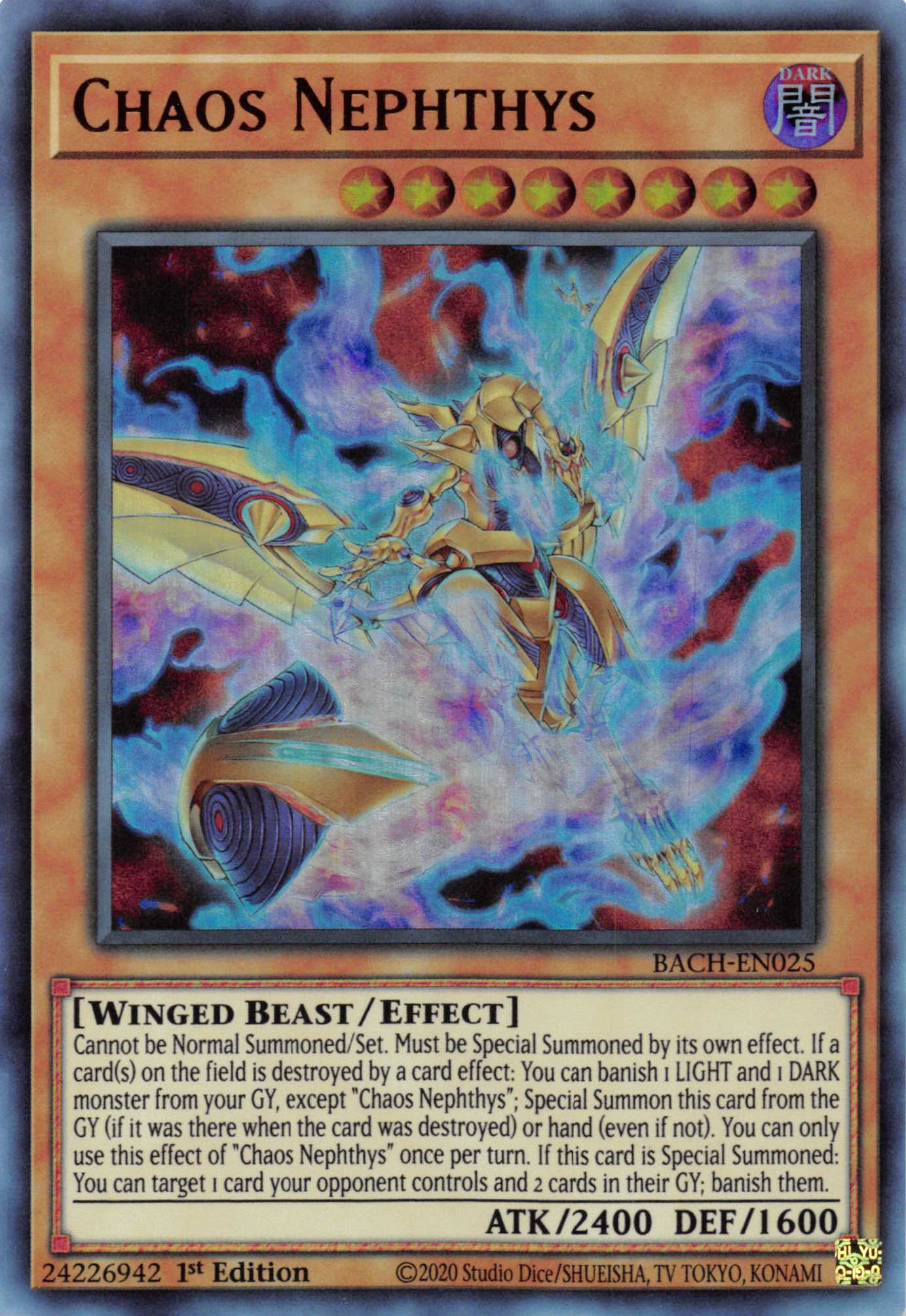 Chaos Nephthys [BACH-EN025] Ultra Rare | Card Merchant Takapuna