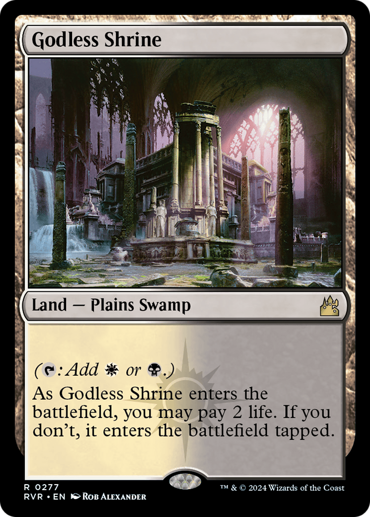 Godless Shrine [Ravnica Remastered] | Card Merchant Takapuna